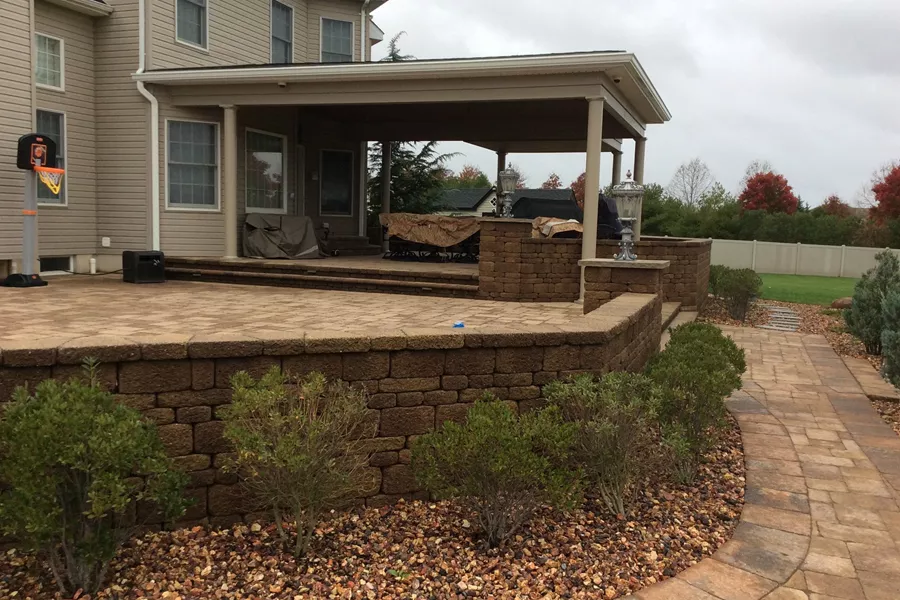 Custom Roof over Paver Patio in Upper Freehold NJ