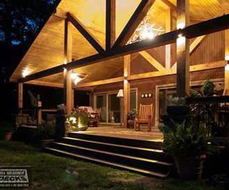 Gabled Roof Covered Deck