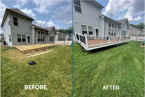 Composite Deck Before And After Completion