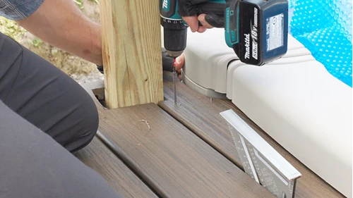 Securing Deck Board With Composite Screws