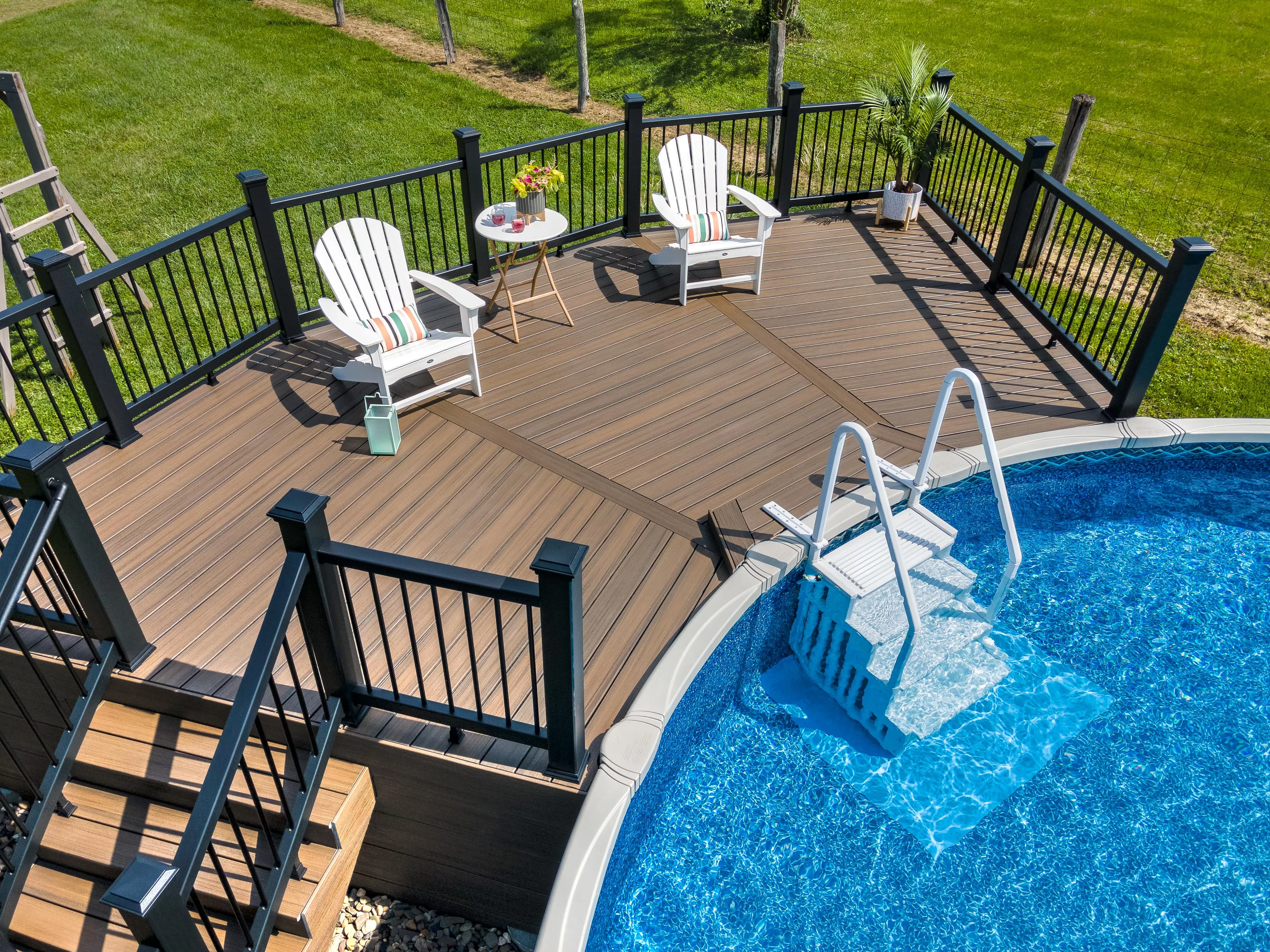 Building an Above-Ground Pool Deck: Ideas & Cost