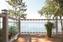 Deckorators CXT White Contemporary Glass Balusters