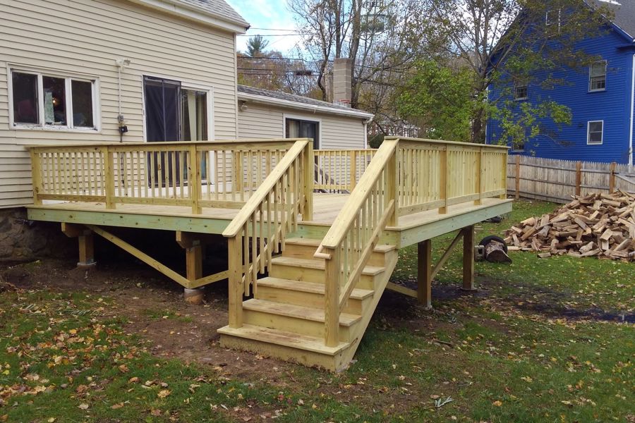 New Pressure Treated Deck