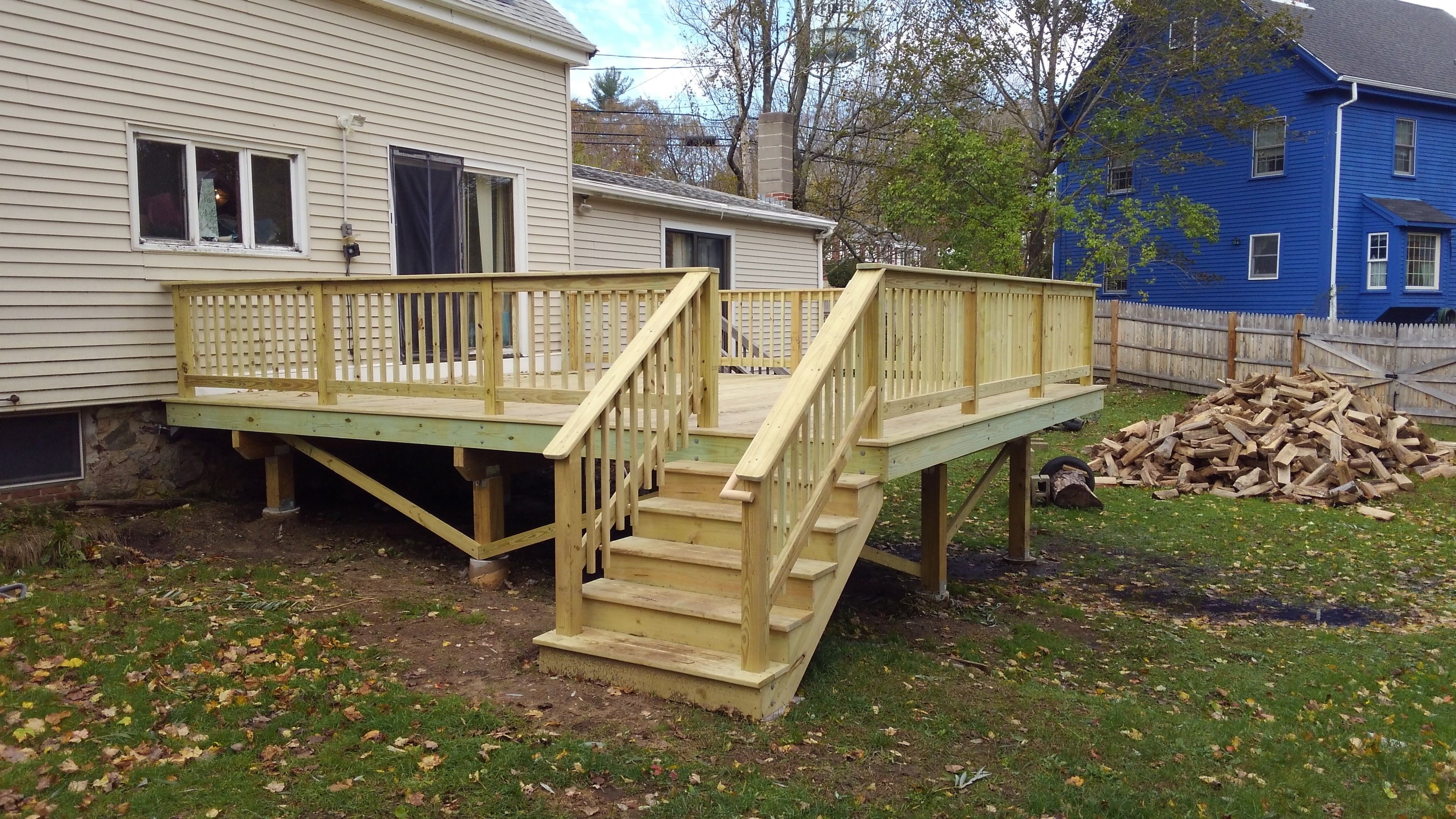 New Pressure Treated Deck - Picture 7693 | Decks.com by Trex