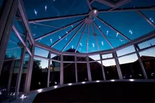 Inside A Conservatory At Night