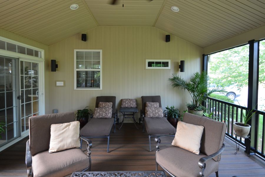 Custom Deck with Fireplace Wall - Picture 1766 | Decks.com