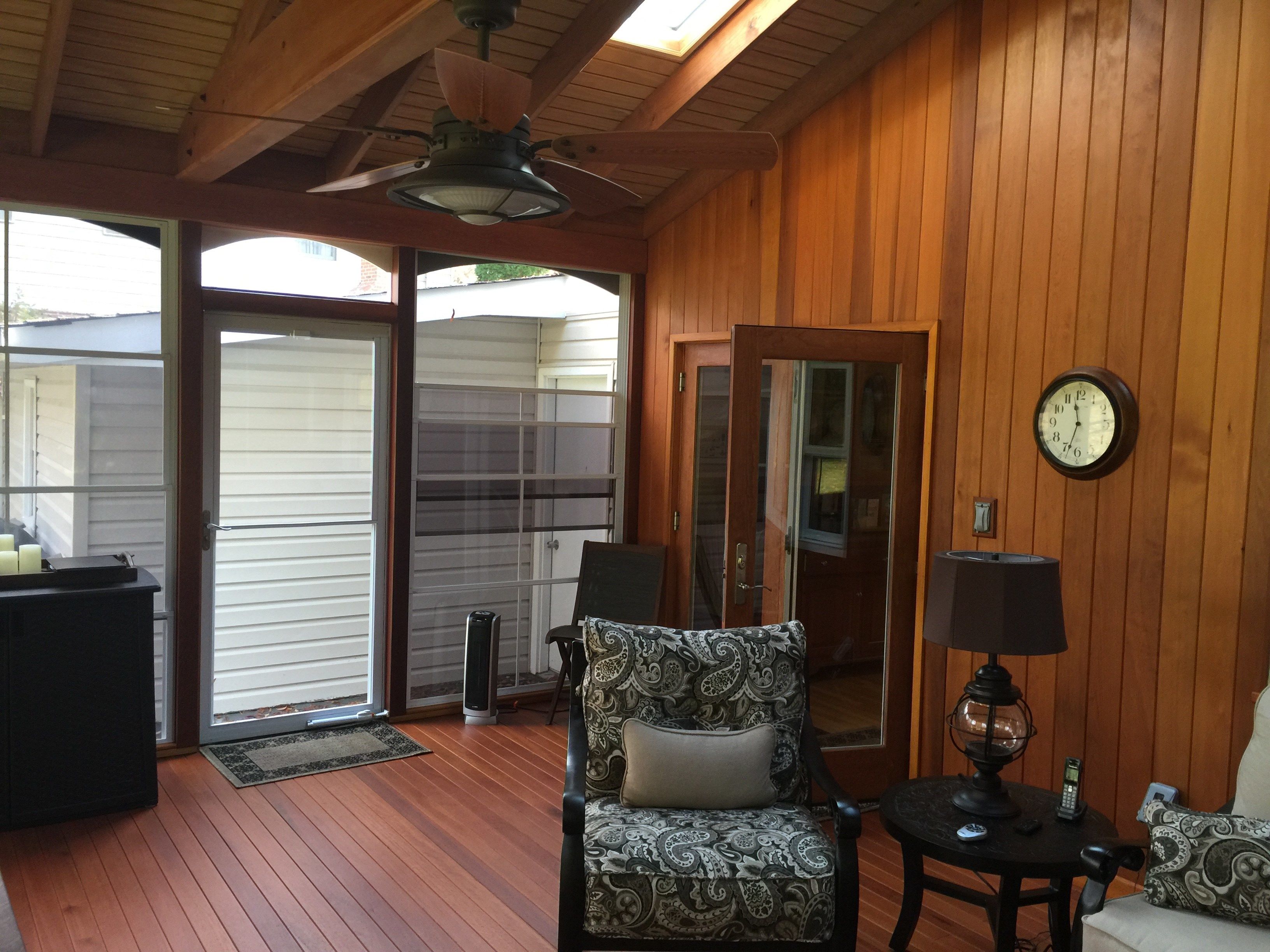 Gallery Porch with EZ Breeze window Picture 1968 Decks com