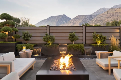 Modern Horizontal Fence