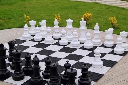 Oversized Chess Board On A Deck