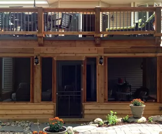 Deck with Enclosed Porch