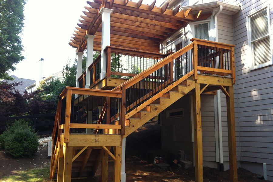 Cedar pergola, beautiful deck. - Picture 3167 | Decks.com