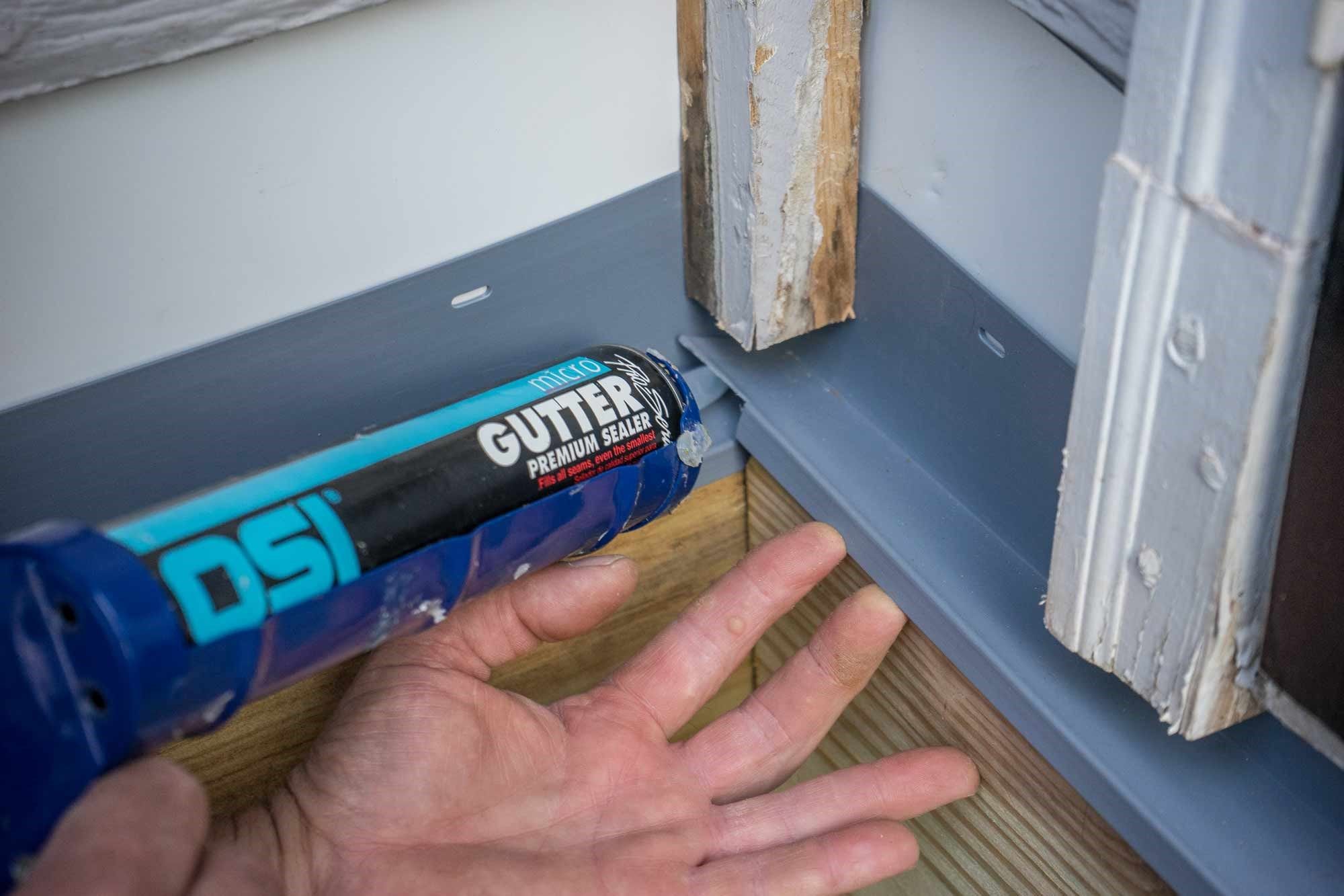 Be sure to caulk the flashing