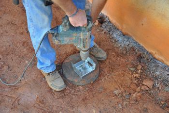 Hold your drill plumb.