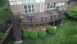 Gray Second Story Deck