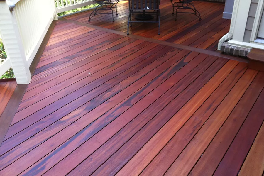 The look of tiger wood decking