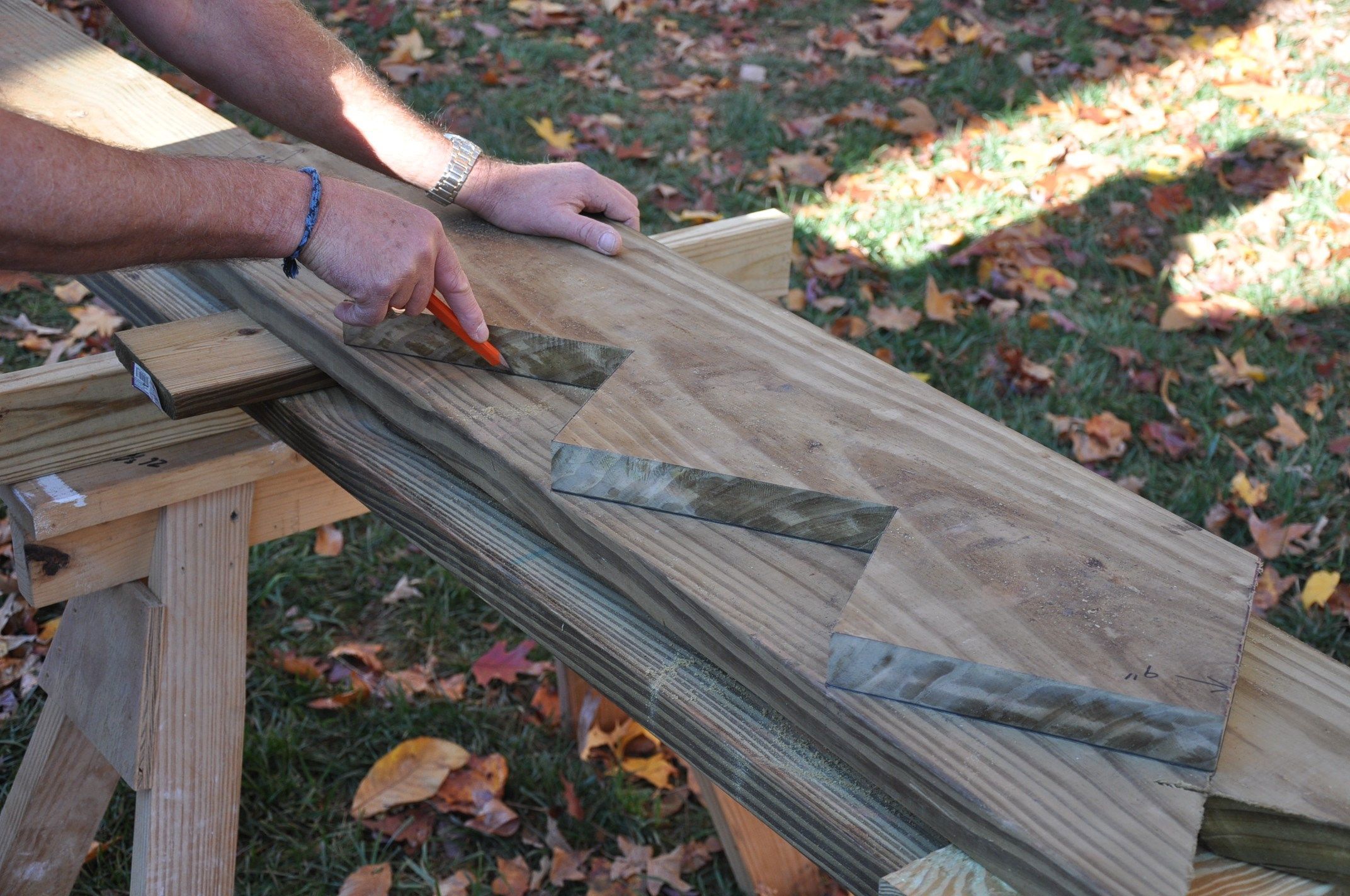 Cutting Stringers for Deck Stairs by Trex