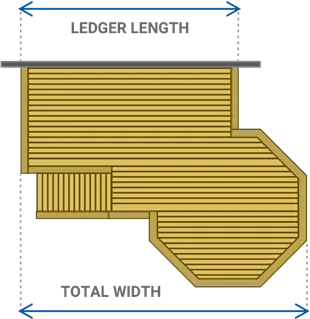 Deck Width Diagram