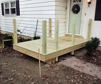 10 x 10 Front Porch Deck