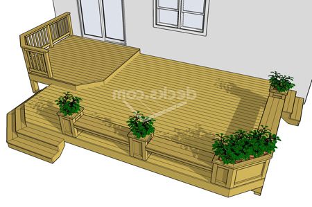 Deck Plan 2lf2216 Decks Com Deck Plan 2lf2216 Decks Com