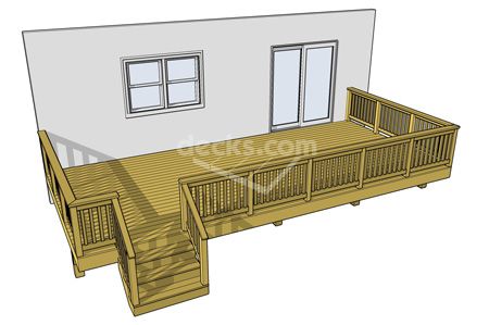 Deck Plan 1la2610 Decks Com Deck Plan 1la2610 Decks Com