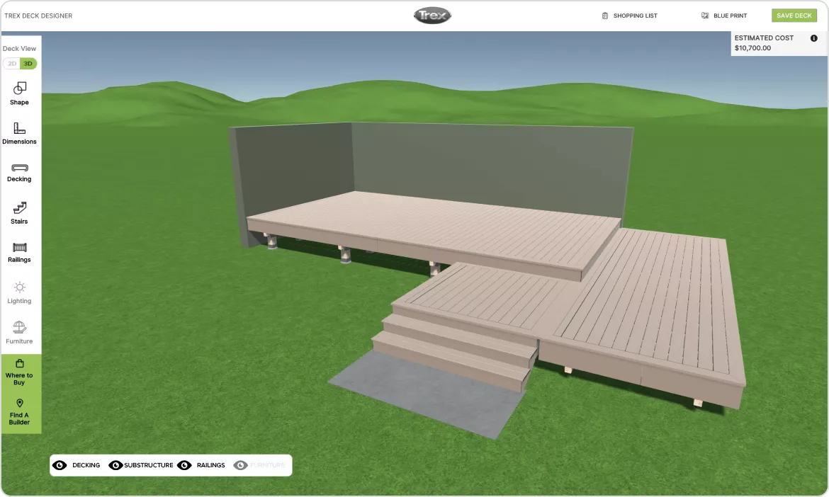 Trex Deck Designer Preview