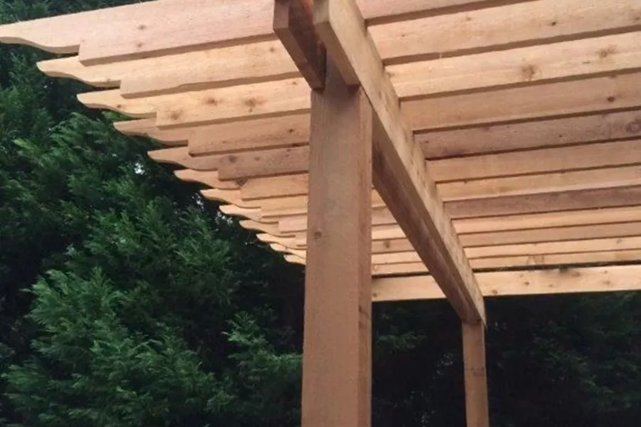 Cedar Pergola Deck