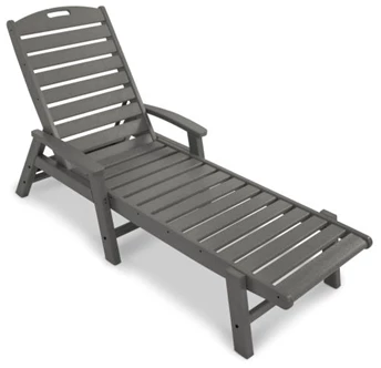 Yacht Club Chaise with Arms - Stackable