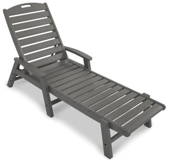Yacht Club Chaise with Arms - Stackable