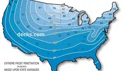 US Frost Map