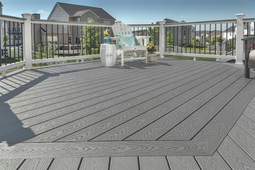 Cocktail Rail Adirondack Deck