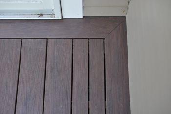 A clean looking deck border.