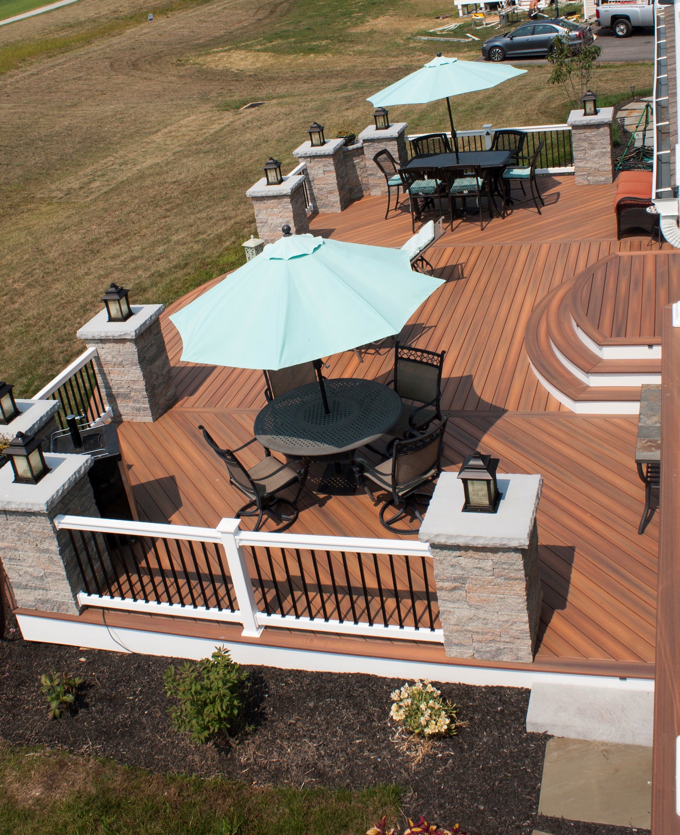 Gallery | Deck with Stone Columns - Picture 3535 | Decks.com