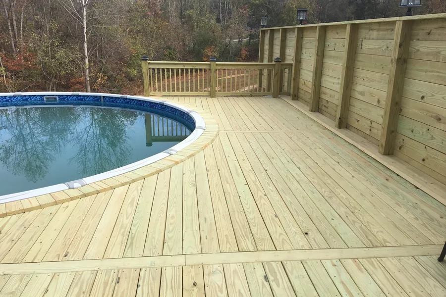 picture frame pool deck