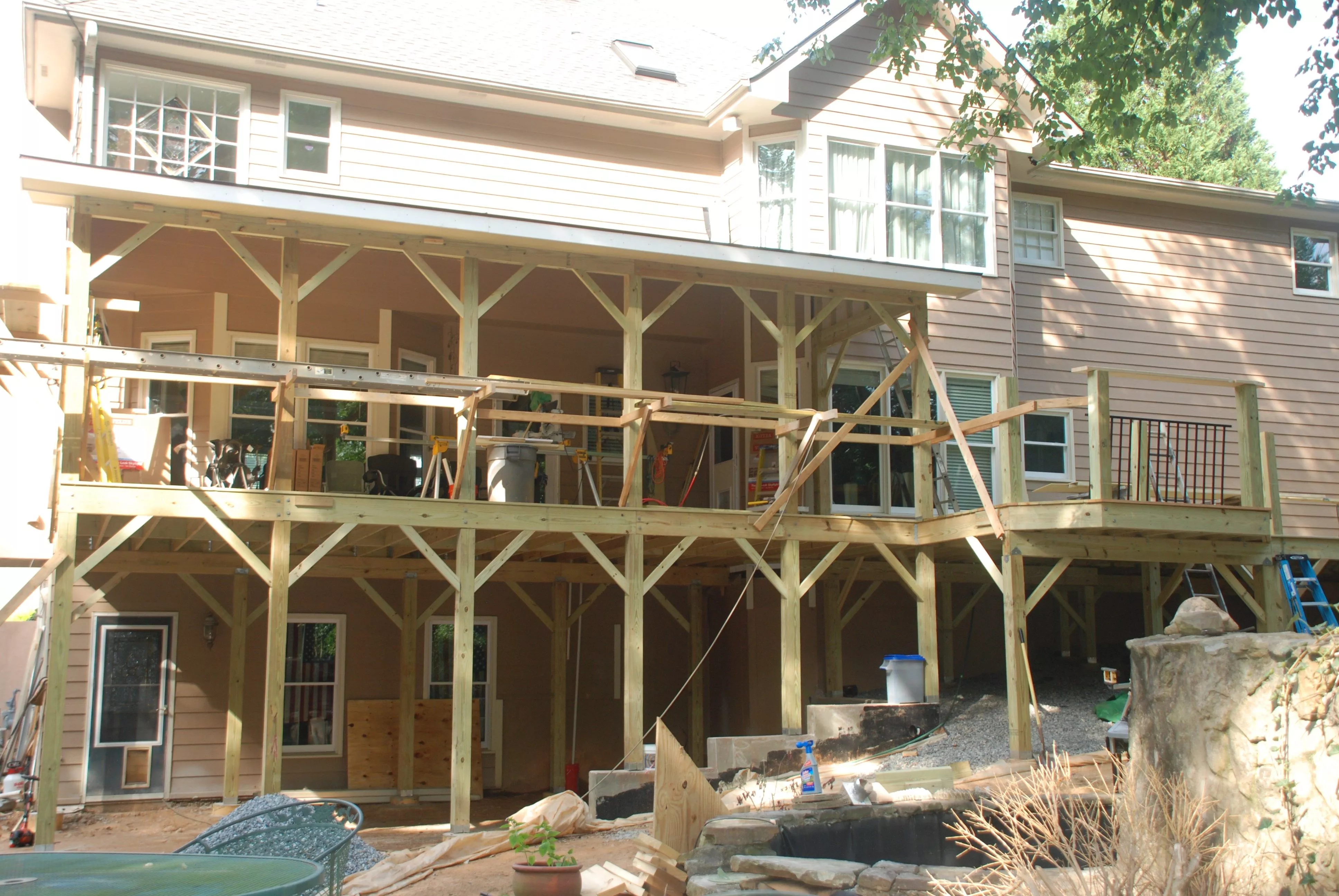 How To Build Roof Over Deck