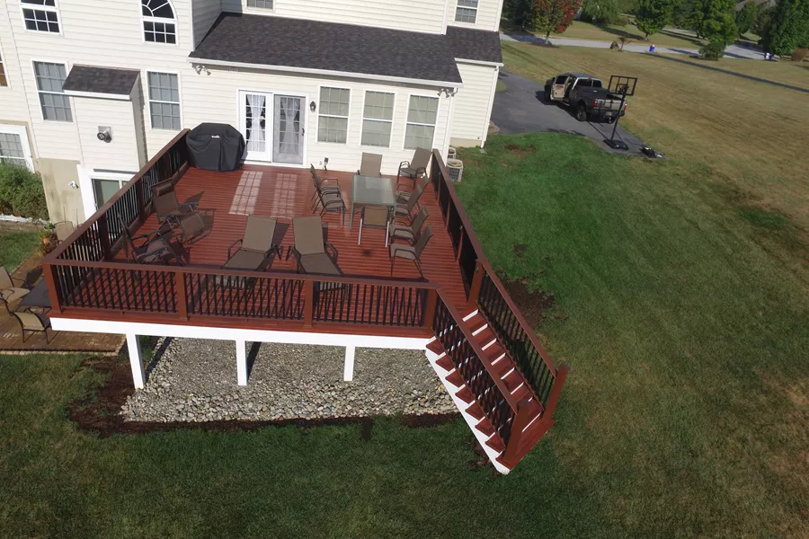 Zuri Decking complete with Timbertech Railing