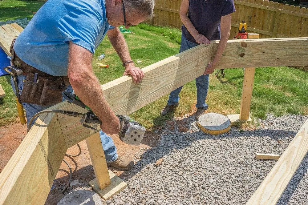 How To Build A Flush Beam Deck The Best Picture Of Beam