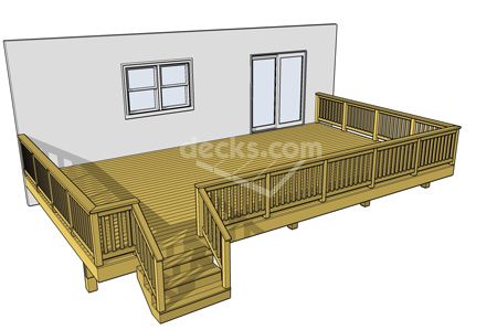 Deck Plan 1la2816 Decks Com