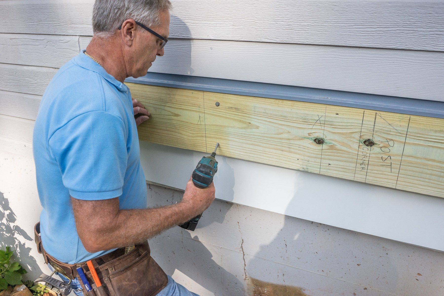 How To Attach Ledger Board For A Deck