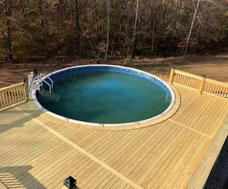 picture frame pool deck