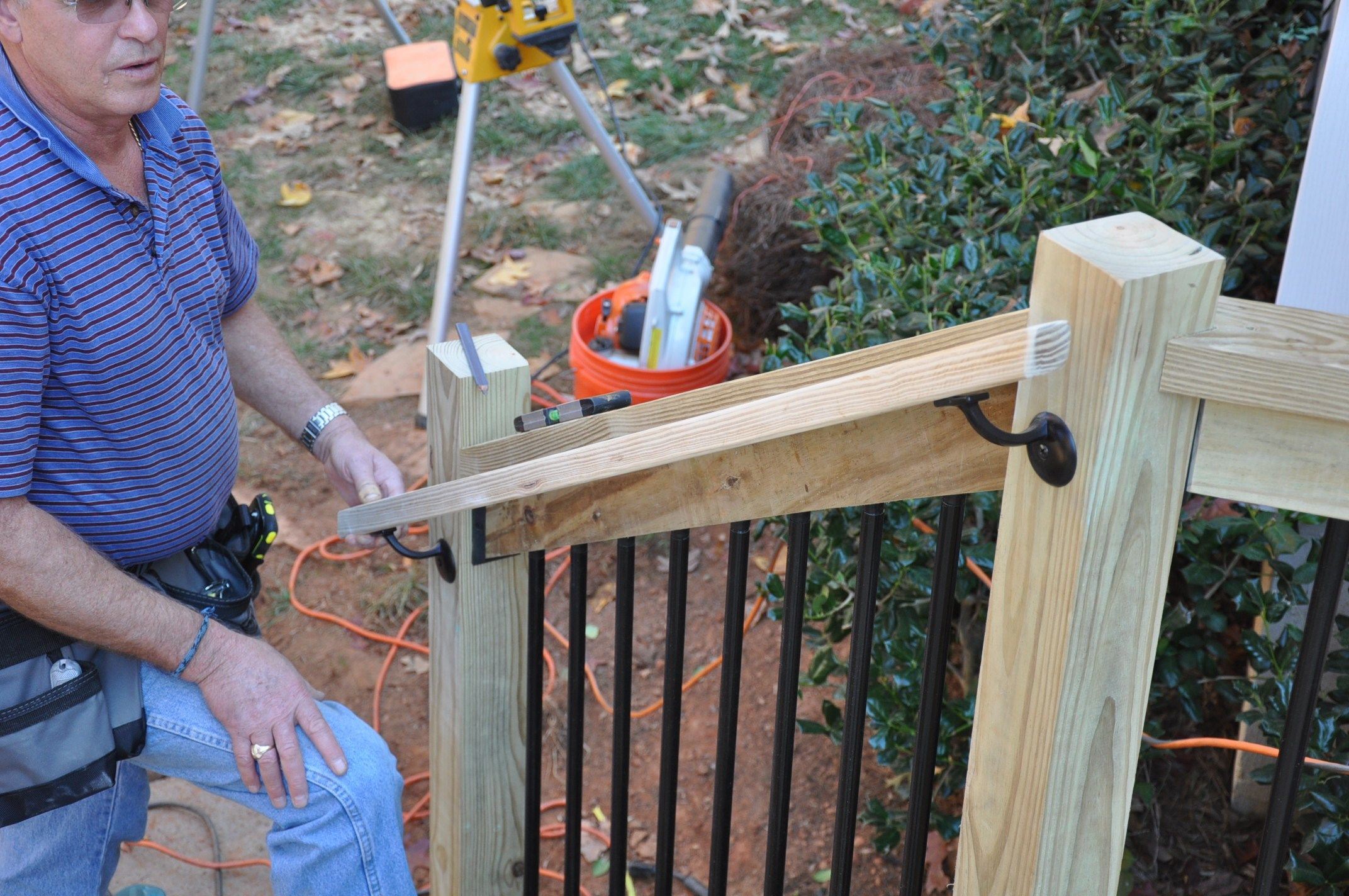 Building Installing Deck Stair Railings Decks Com Installing Deck Stair Railings, How To Build A Wooden Handrail For Outdoor Steps
