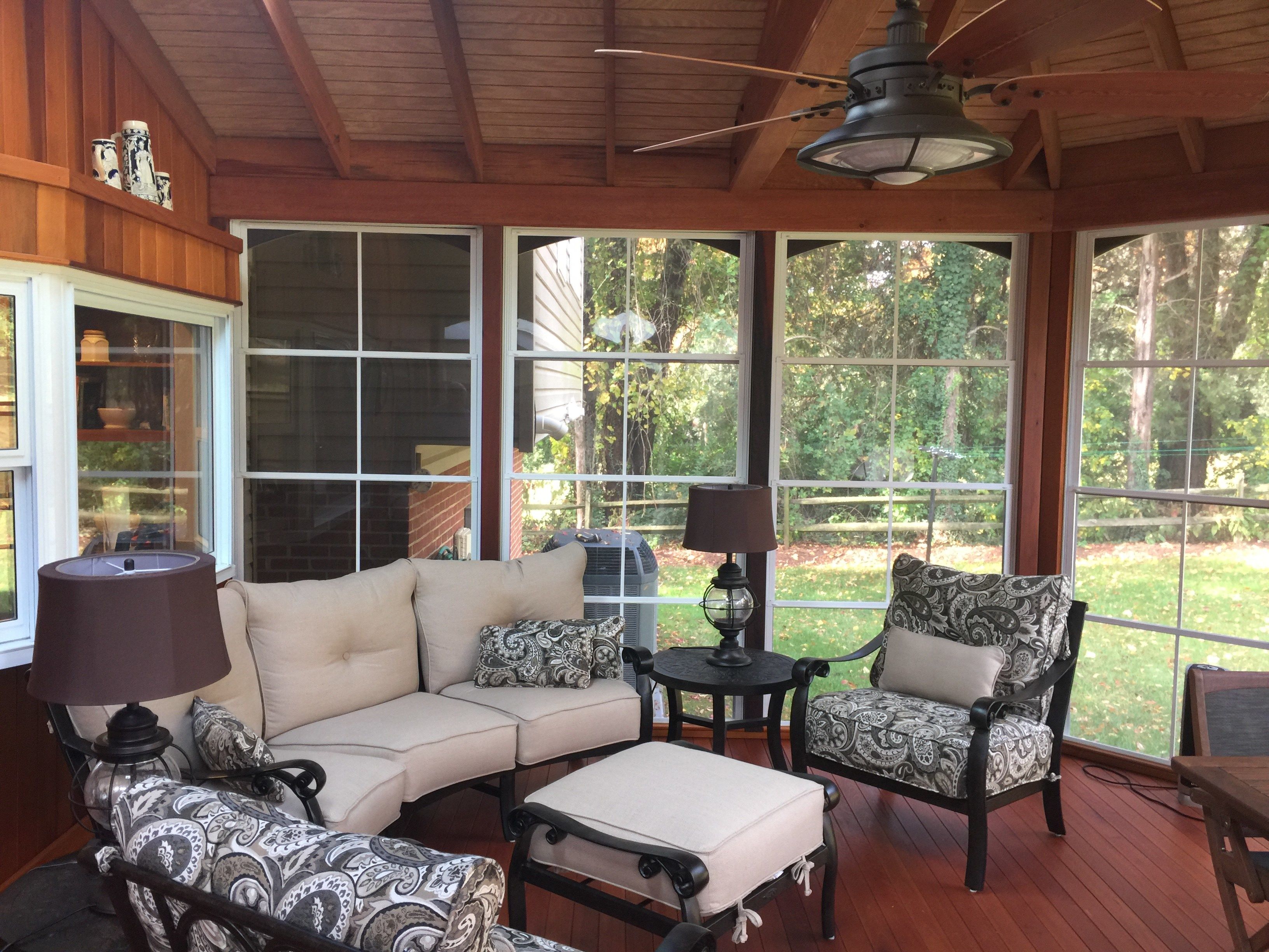 Gallery Porch with EZ Breeze window Picture 1968 Decks com