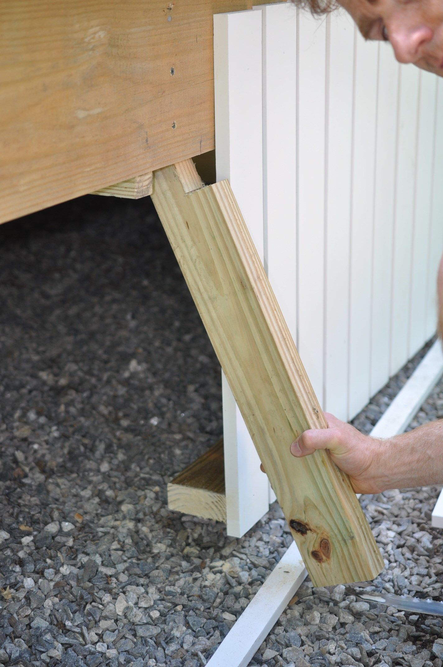 Creating the door frame.