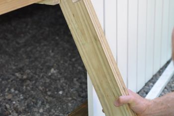 Creating the door frame.