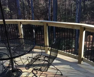 Curved Deck w/ Drainage