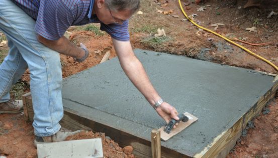 Use a minimum of 2,500 psi concrete mix.