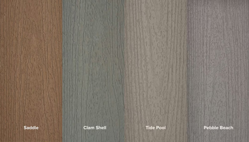 Deck Color Samples Saddle Clam Shell Tide Pool Pebble Beach