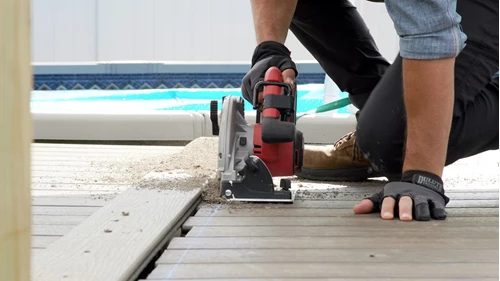 Cutting Deck Boards For Breaker Board Installation