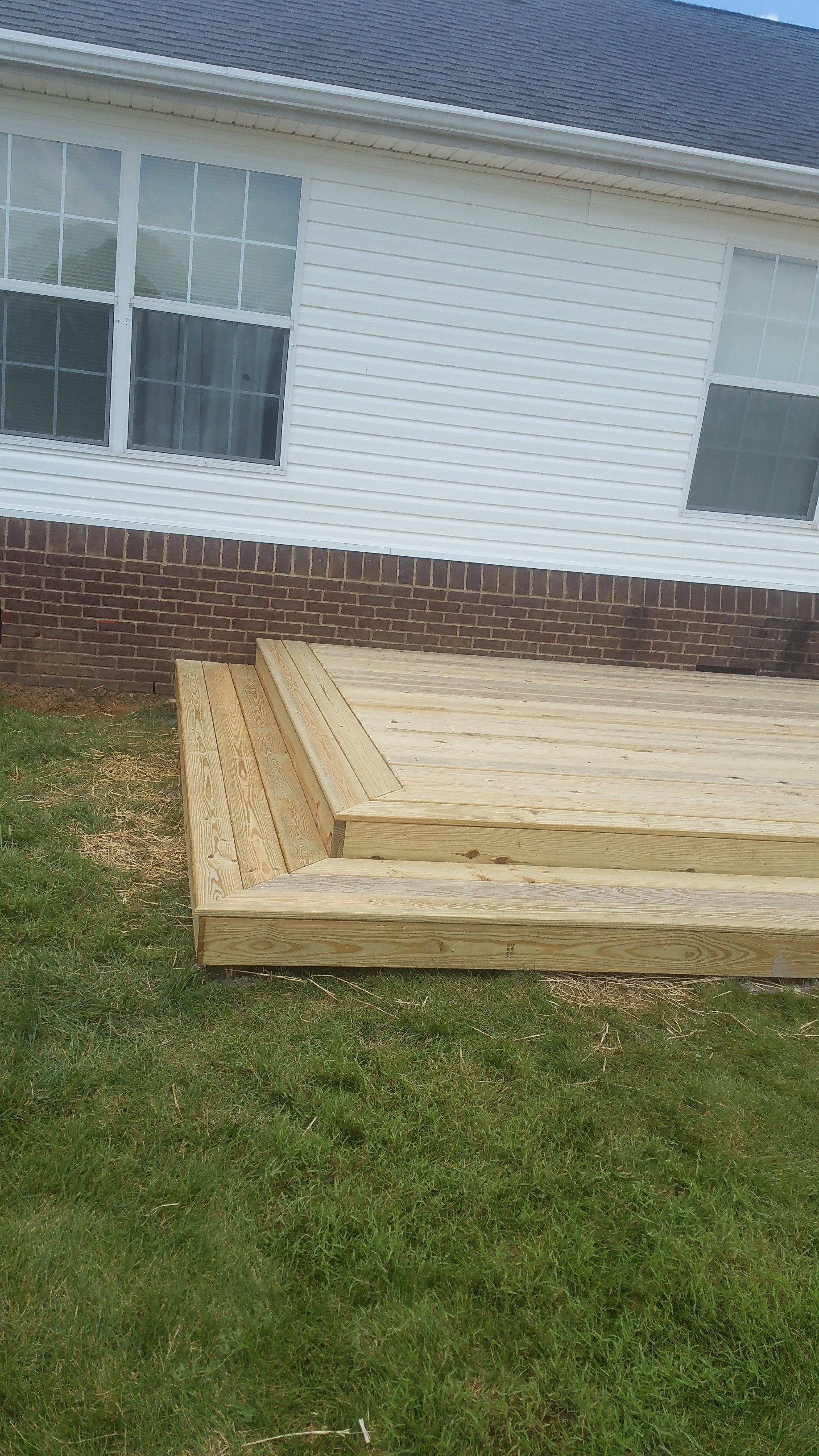 Back Yard Platform Deck - Picture 11510 | Decks.com by Trex
