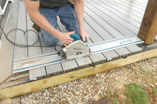 Triming The Ends Of Deck Boards