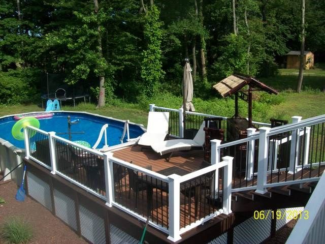 Deck Ideas Designs Pictures, Pictures Of Above Ground Pools With Decks Around Them